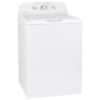 GE 4.2 cu. ft. White Top Load Washer with Agitator GTW335ASNWW