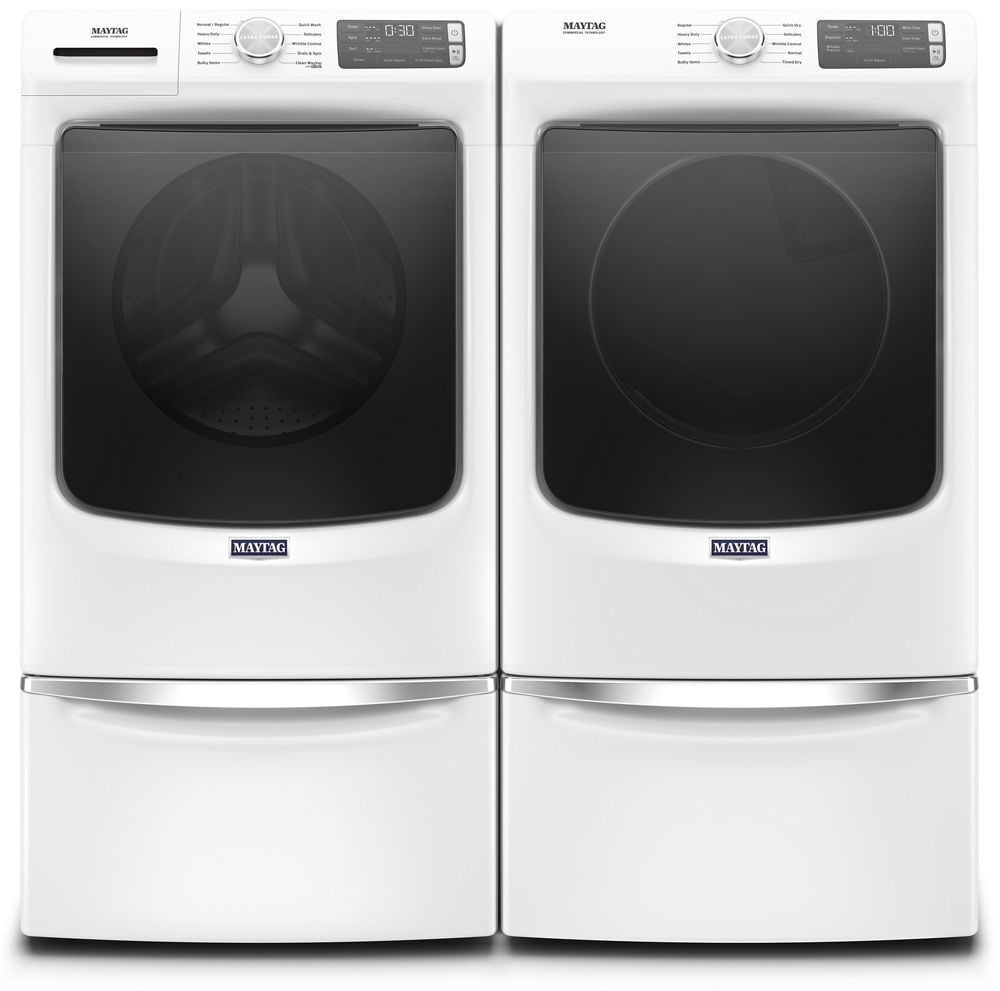 Maytag MED5630HW Front Load Electric Dryer With Extra Power And Quick Dry Cycle - 7.3 Cu. Ft.