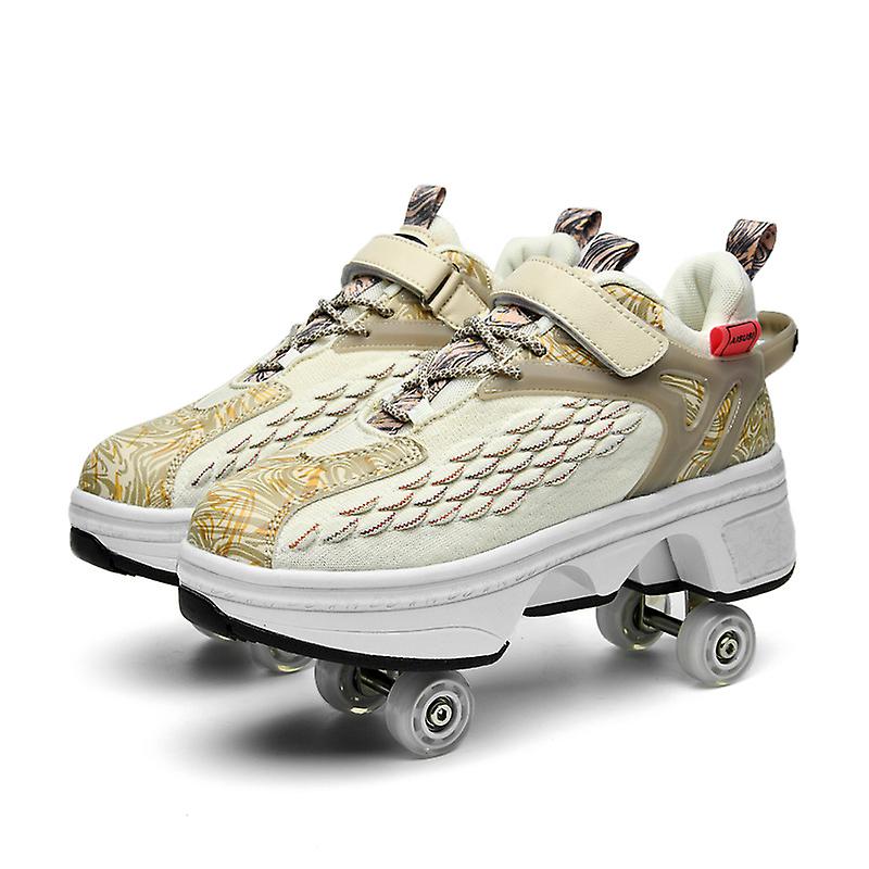 Roller Skates Foldable Pulleys Can Be Folded Into Casual， Athletic Shoes， Men's Shoes Women's Shoes Gifts