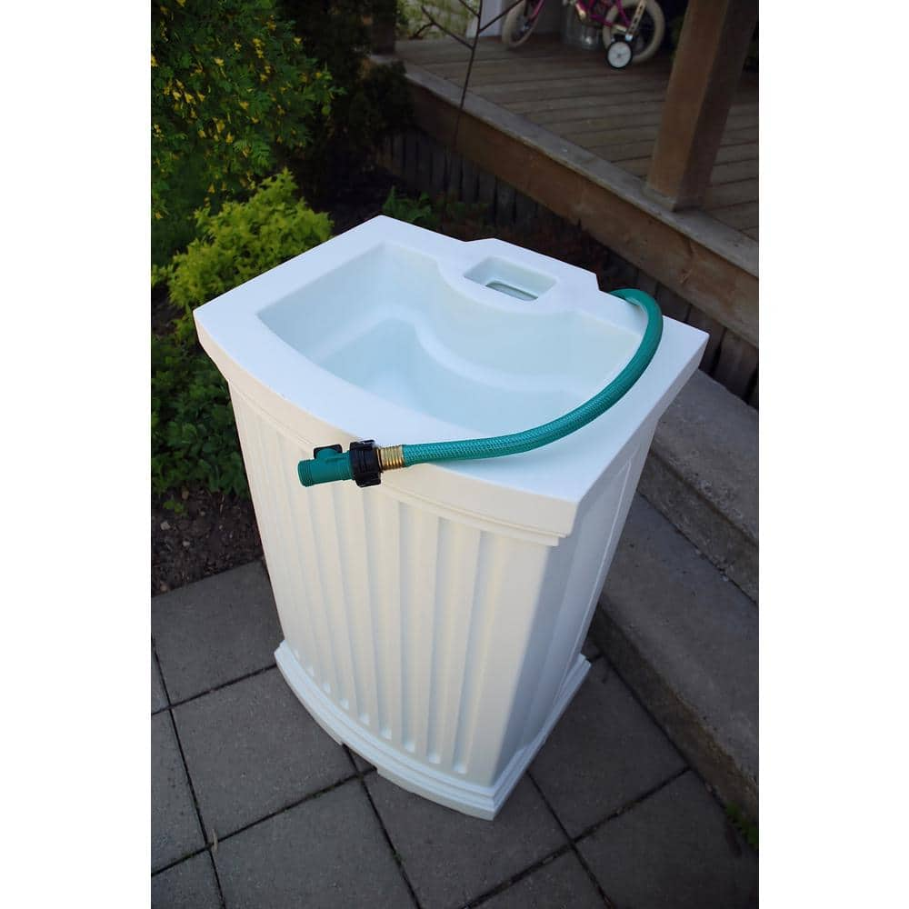 Mayne Madison 40 Gal. White Polyethylene Rain Catcher 5847WH