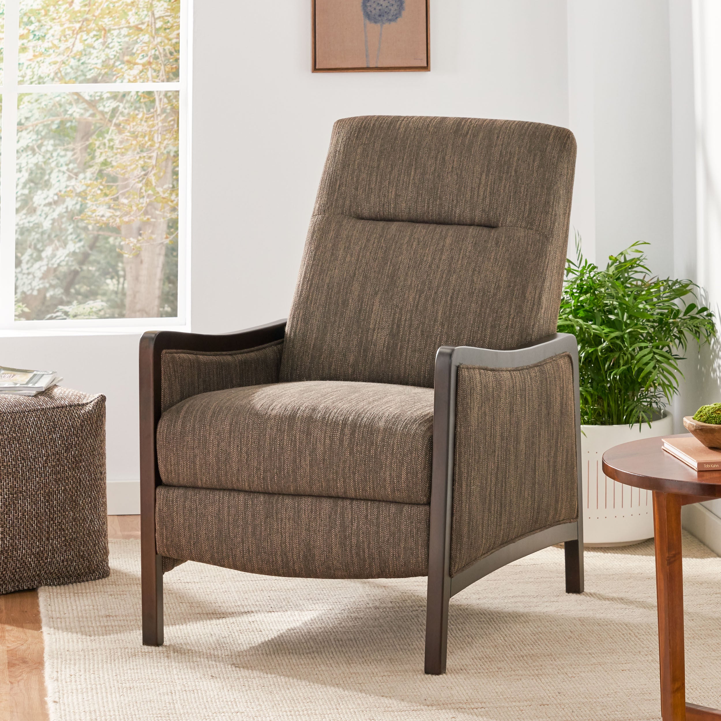 Drury Contemporary Upholstered Pushback Recliner