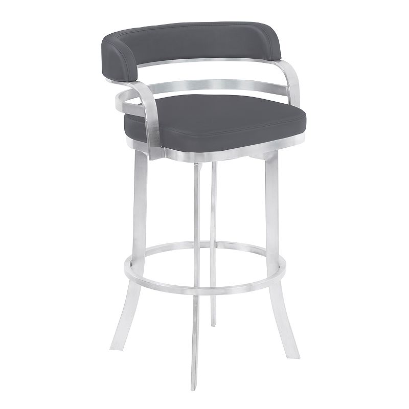 Armen Living Prinz Counter Swivel Bar Stool