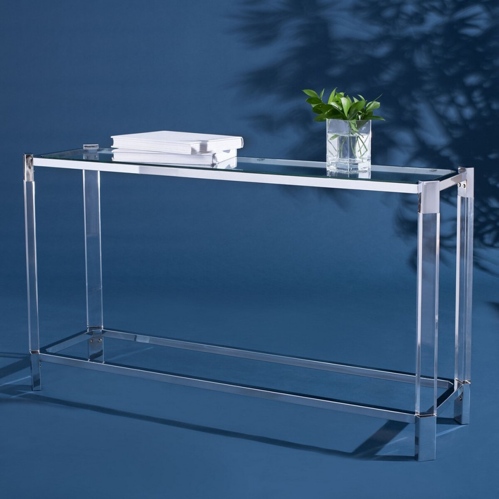 Columbus Acrylic Console Table   Contemporary   Console Tables   by AED Luxury Home Decor  Houzz