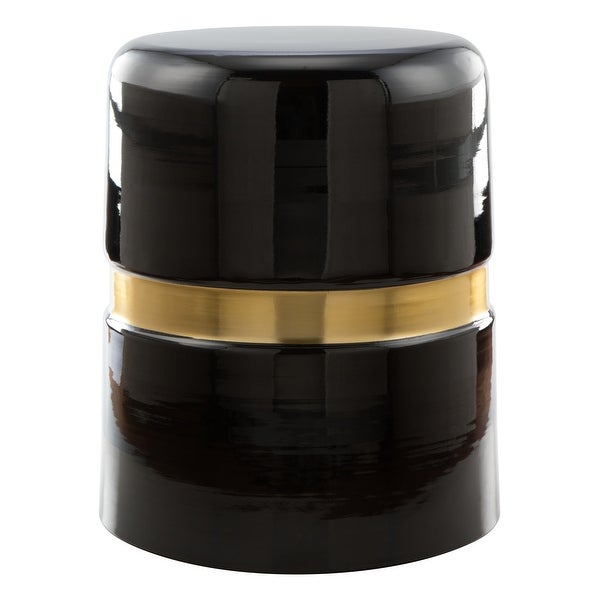 Density Side Table Black and Gold - 15.5