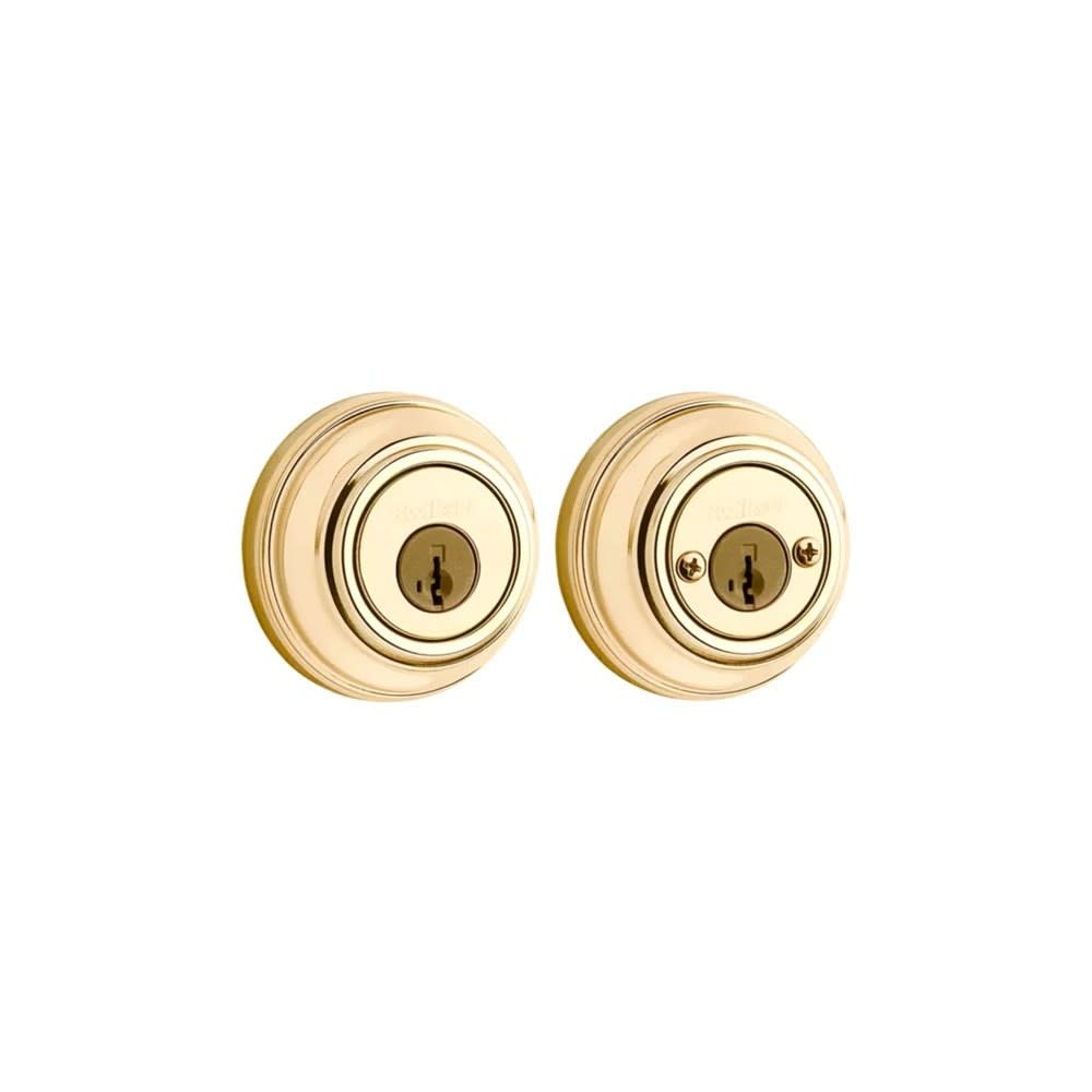 Polished Brass Keyed Entry Double Cylinder Door Deadbolt