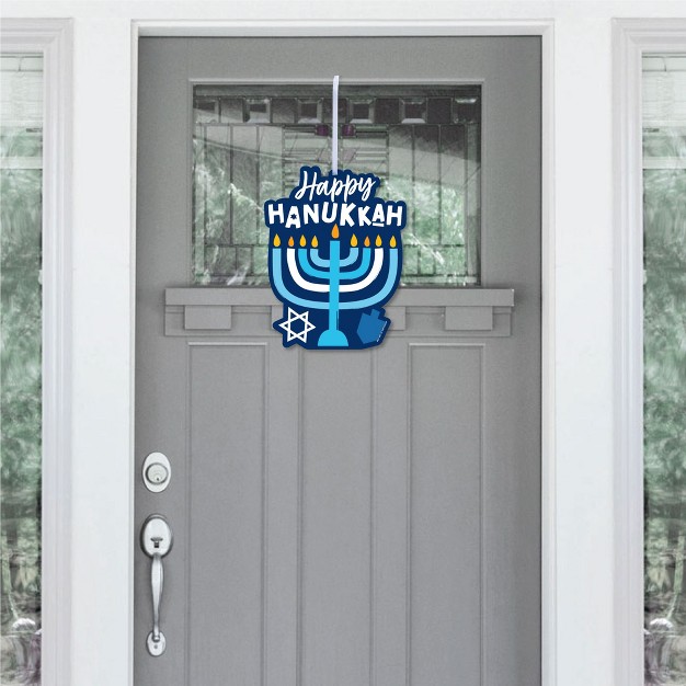 Big Dot Of Happiness Hanukkah Menorah Hanging Porch Chanukah Holiday Party Outdoor Decorations Front Door Decor 1 Piece Sign