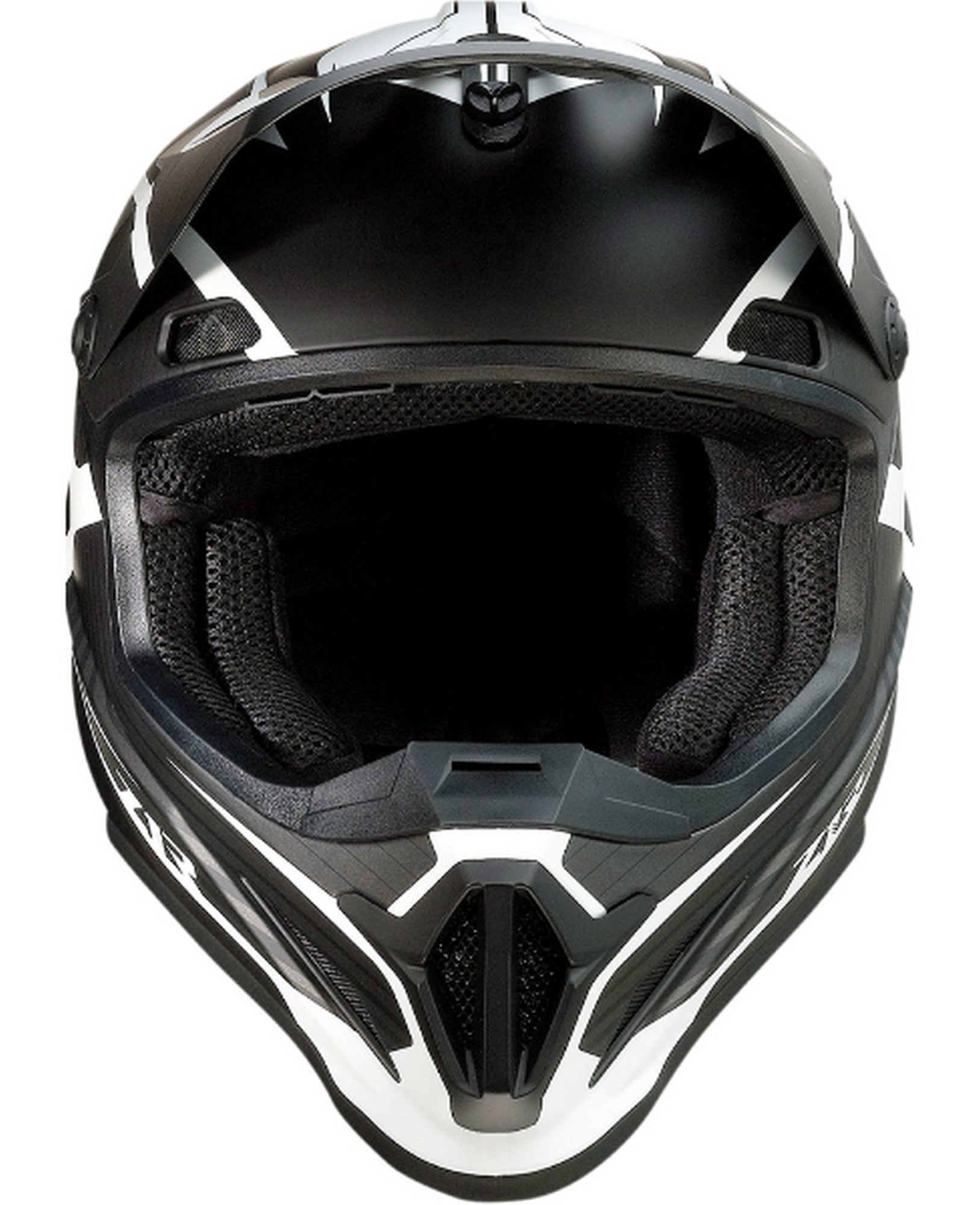 Z1R Rise Flame MX Offroad Helmet Black/White 4XL