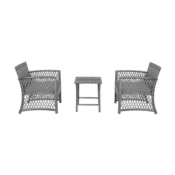 Heritage Outdoor 3piece Wicker Bistro Patio Set