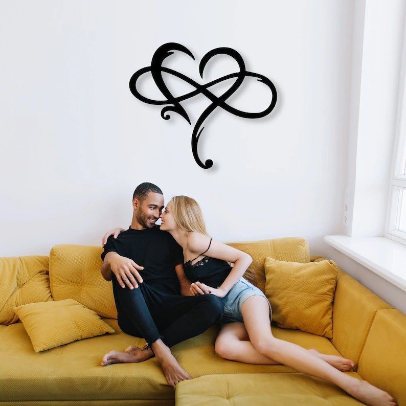 🔥SUMMER HOT SALE - 49% OFF🔥Infinity heart - Steel wall decor Metal Wall art-Buy 2 free shipping🔥