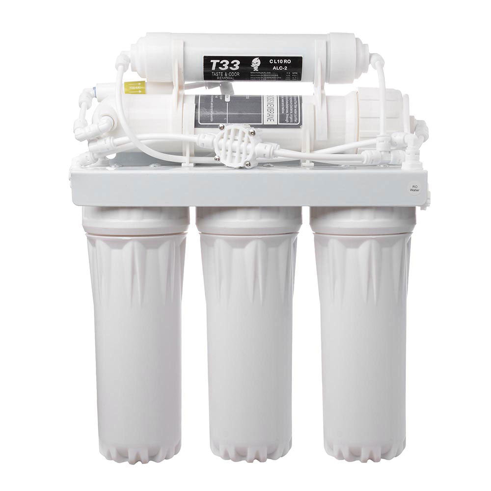 TheLAShop 5 Stage 50 GPD Reverse Osmosis Water Filtration System Under Sink