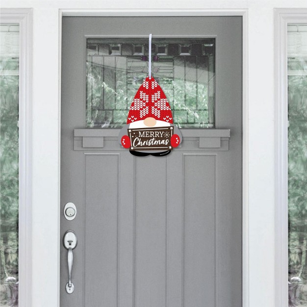 Big Dot Of Happiness Christmas Gnomes Hanging Porch Holiday Party Outdoor Decorations Front Door Decor 1 Piece Sign