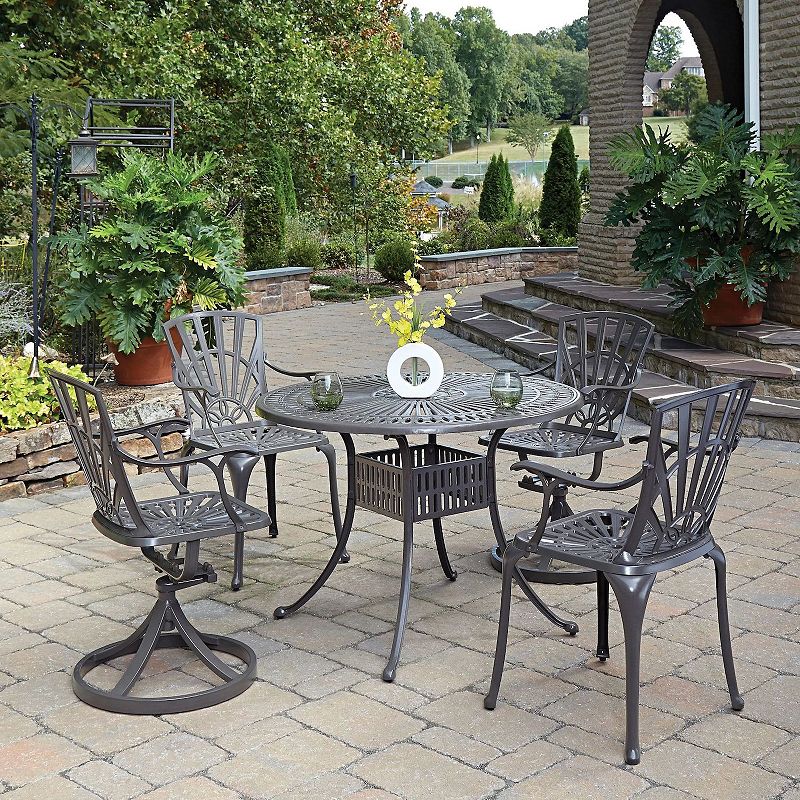 homestyles Round Patio Table and Chairs 5-piece Set