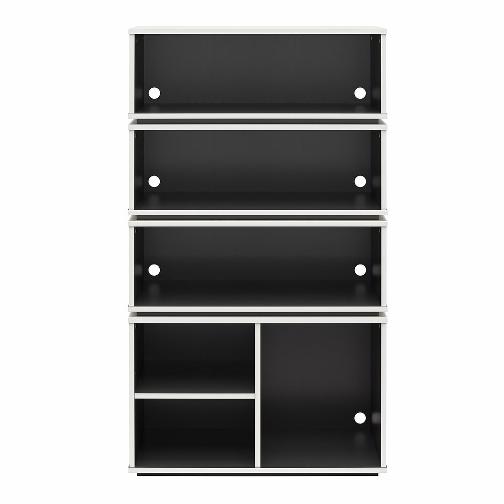 NTense Shadow Gaming   Collectable Display Storage Bookcase  White and Matte Black