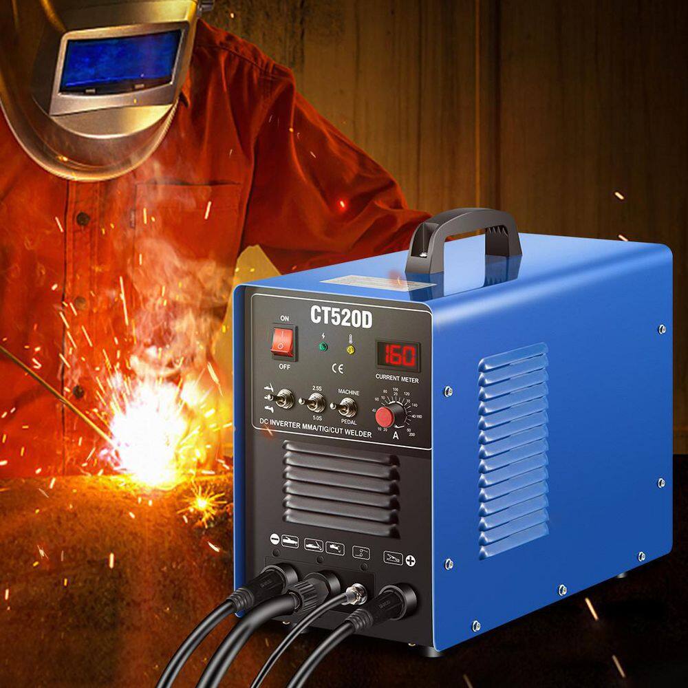 VEVOR 3 in 1 TIGMMACUT Welder 200 Amp Arc Welding Machine 110220-Volt Plasma Cutter CT520D 50 Amp with Clamp Cable CT520DSHYDHJ00000V4