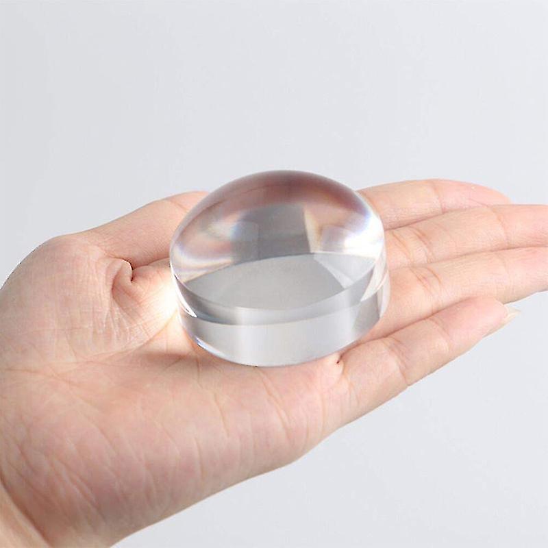 2 Inch Magnifying Dome - Portable Paperweight 8x Magnifier Clear Reading Aid Magnifying Glass Dome