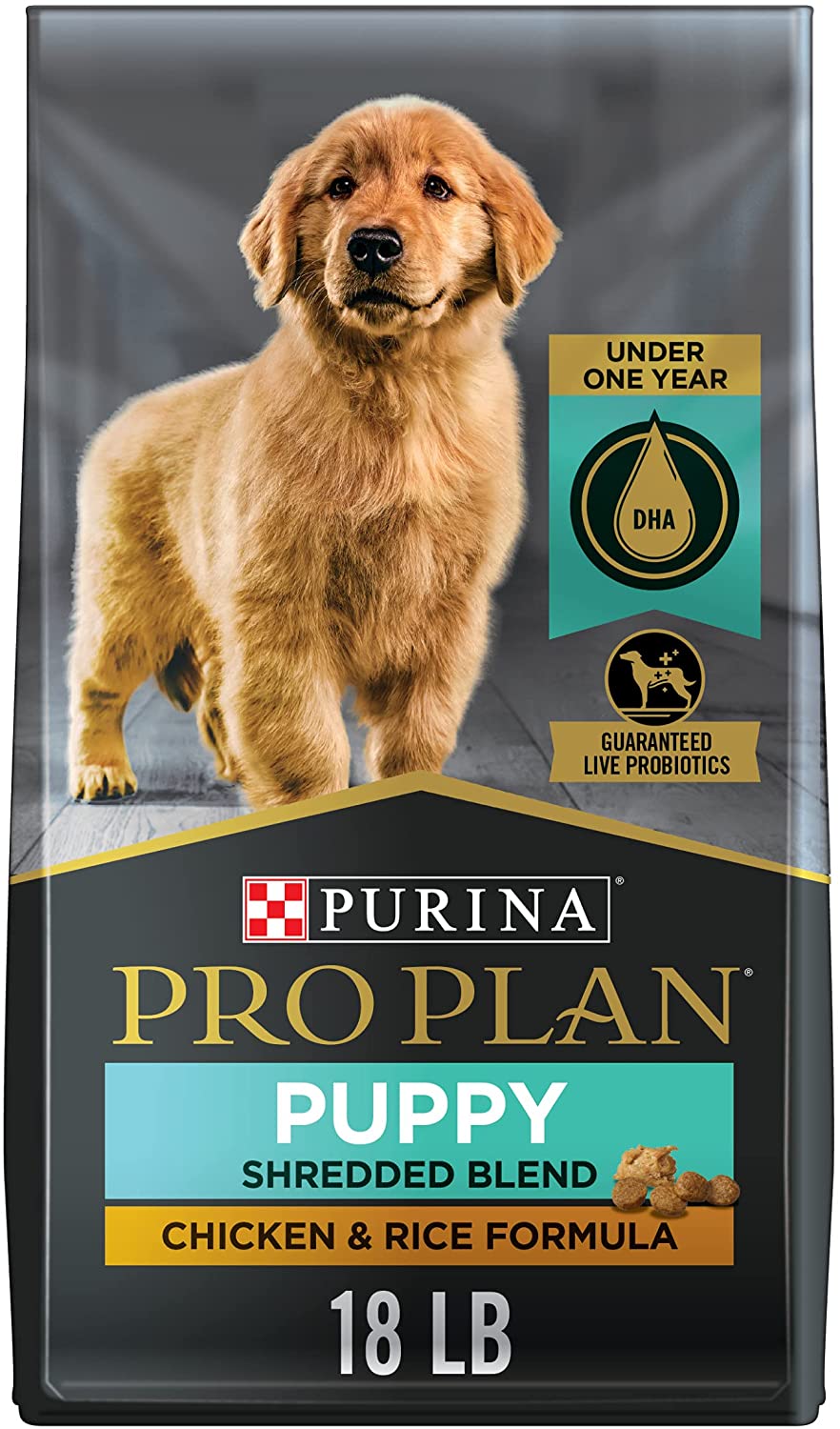 Purina Pro Plan Puppy Chicken and Rice Dry Dog Food 18 lb. Bag