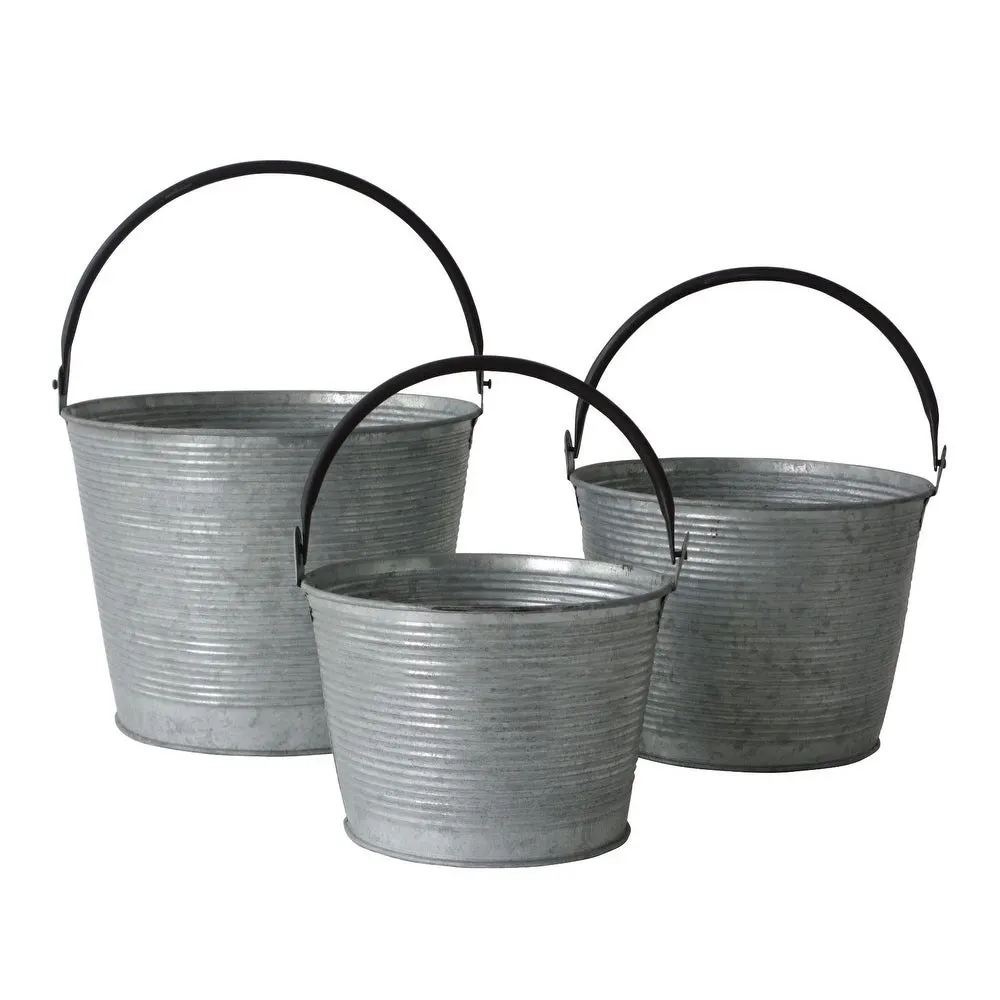 Hot Selling Manufacturer of garden planter galvanized powder coated metal flower pot and planter at cheap price