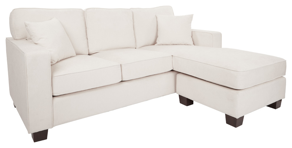 Russell Sectional With Pillows and Coffeeed Legs   Transitional   Sectional Sofas   by Office Star Products  Houzz