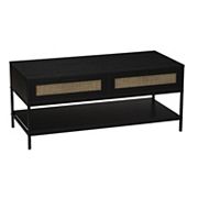 Household Essentials Modern 2-Drawer and Lower Shelf Coffee Table