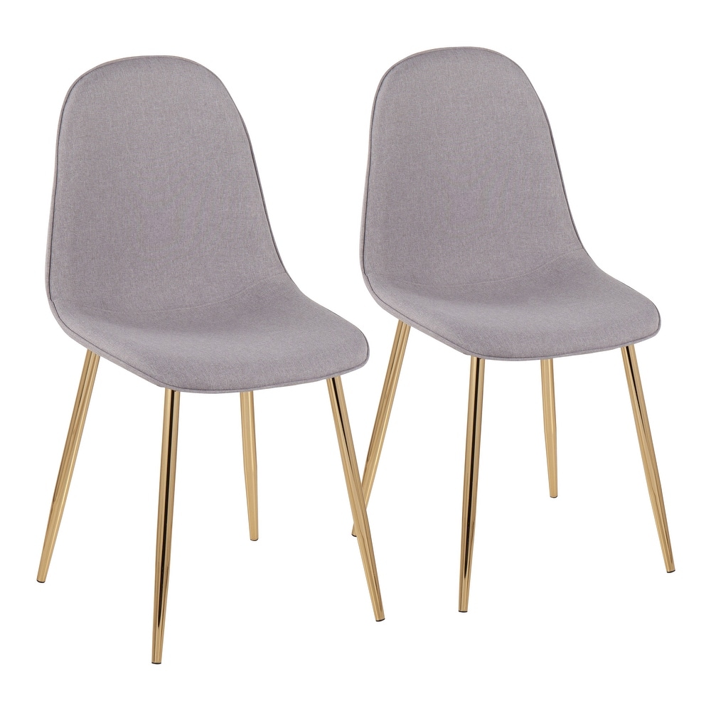 Silver Orchid Stone Gold Dining Chair   Set of 2