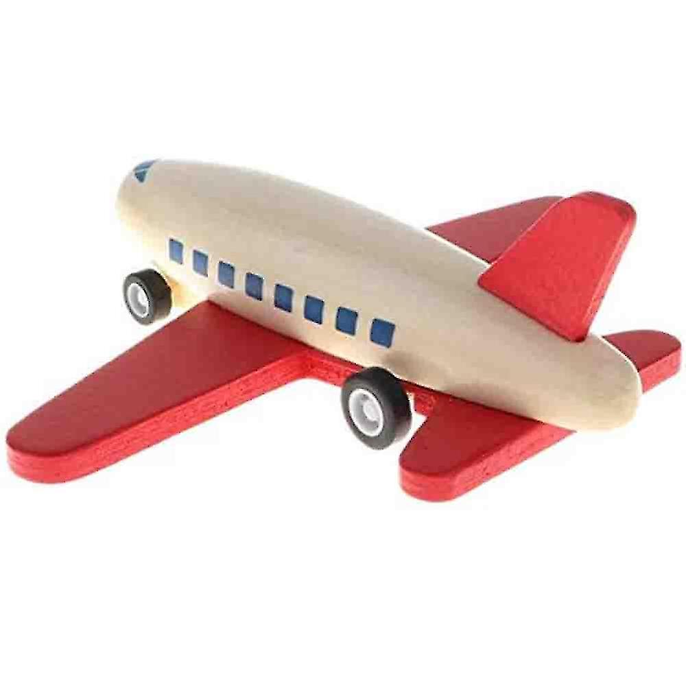 Miman Wooden Pull Back Airplane Friction Powered Toy Kids Preschool Imaginative Play Toy | Fruugo Pt