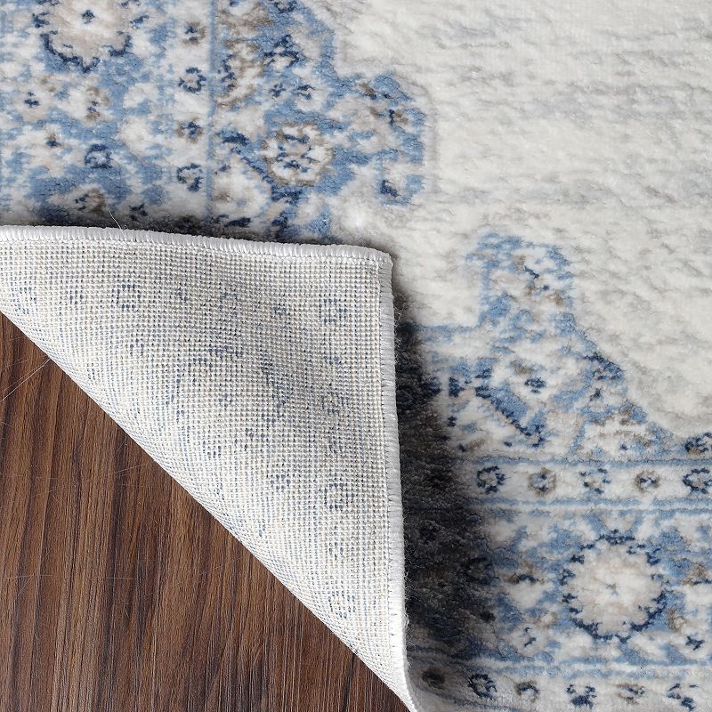 Superior Modern Farmhouse Medallion Indoor Area Rug