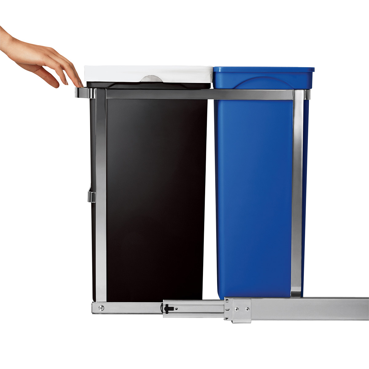 simplehuman 92 gal 2Bin PullOut Recycle Bin