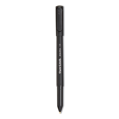 Paper Mate Write Bros. Stick Ballpoint Pen， Medium 1mm， Black Ink/Barrel， Dozen (3331131C)