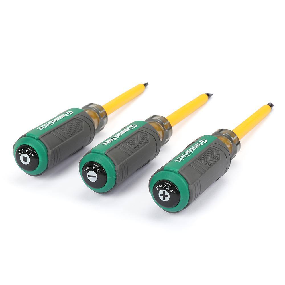 Commercial Electric 3-Pieces Insulated Screwdriver CE180434