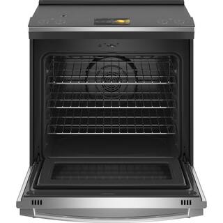 GE Profile Profile 30 in. 5.3 cu. ft. Smart Slide-In Induction Range with Self-Cleaning Convection Oven in Stainless Steel PHS93XYPFS