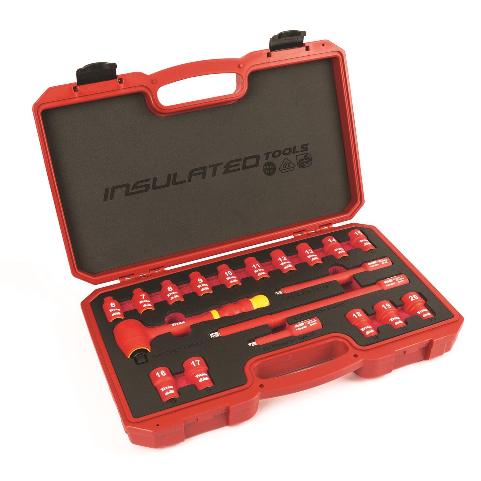 Titan Tools 68100 Titan VDE Insulated Socket Sets