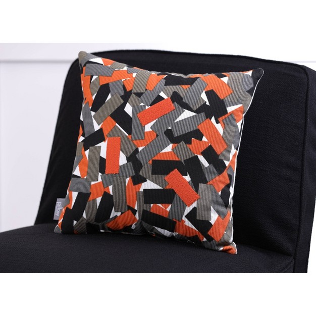 Halloween Tabs Square Throw Pillow Orange Pillow Perfect