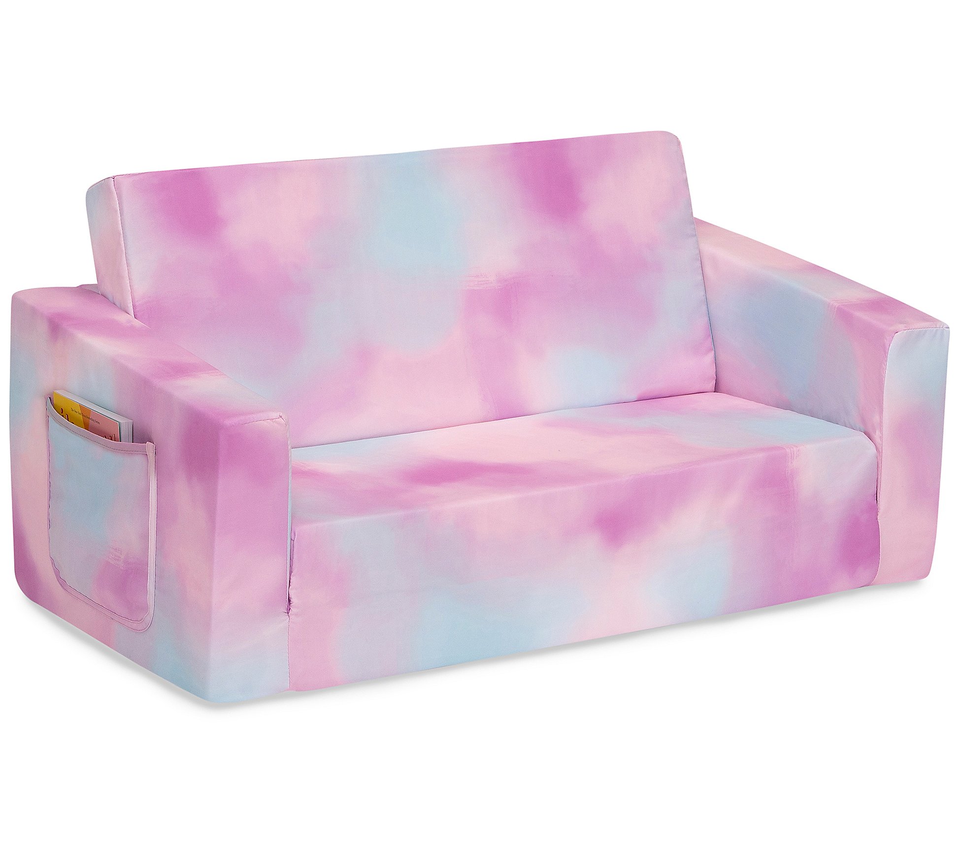 Delta Children Cozee Flip-Out Sofa - Pink Tie Dye