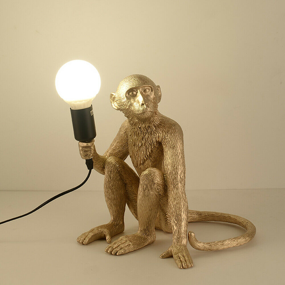 FETCOI Resin Monkey Desk Light Table Lamp   Bedside Fixture Light