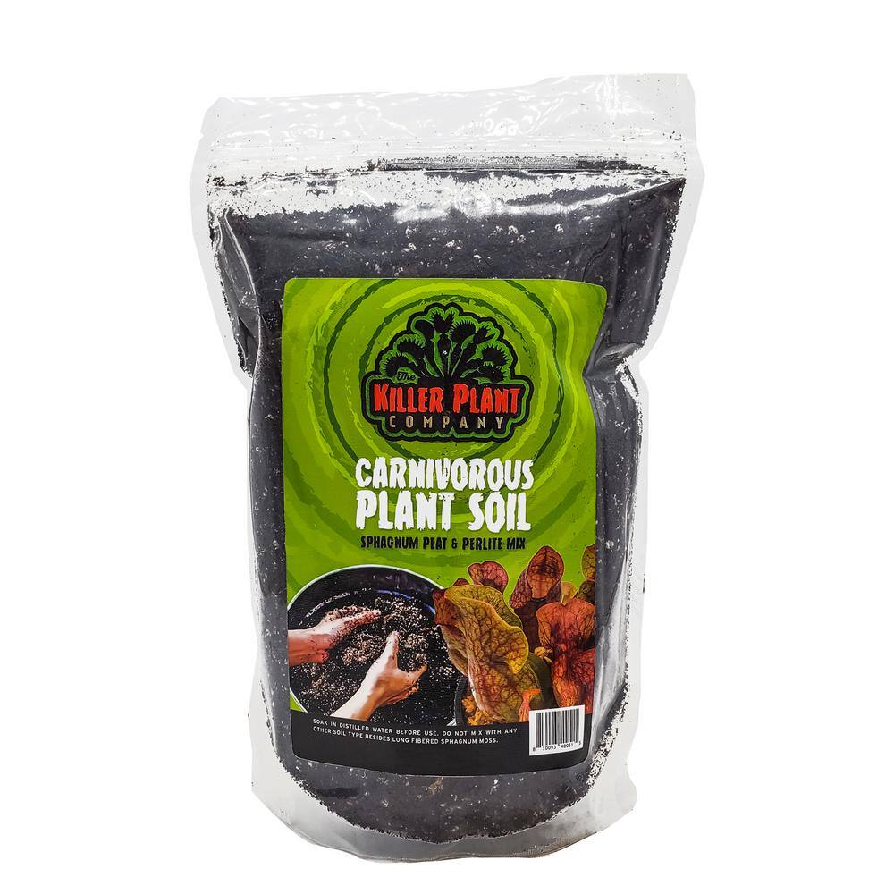 KILLER PLANT COMPANY Carnivorous Plant Soil - Sphagnum Peat Moss Perlite Mix 1:1 Ratio - For Venus Fly Traps Sundews and Pitcher Plants 1