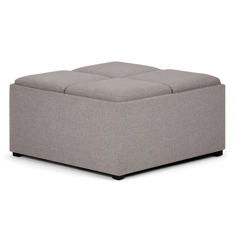 Simpli Home Avalon Coffee Table Storage Ottoman