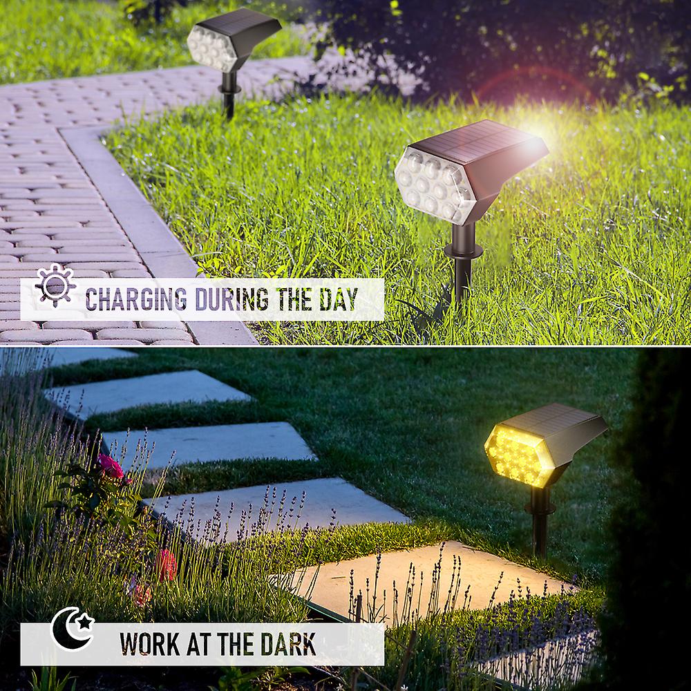 92 Led Outdoor Solar Lawn Light Landscape Spotlight Ip67 Waterproof