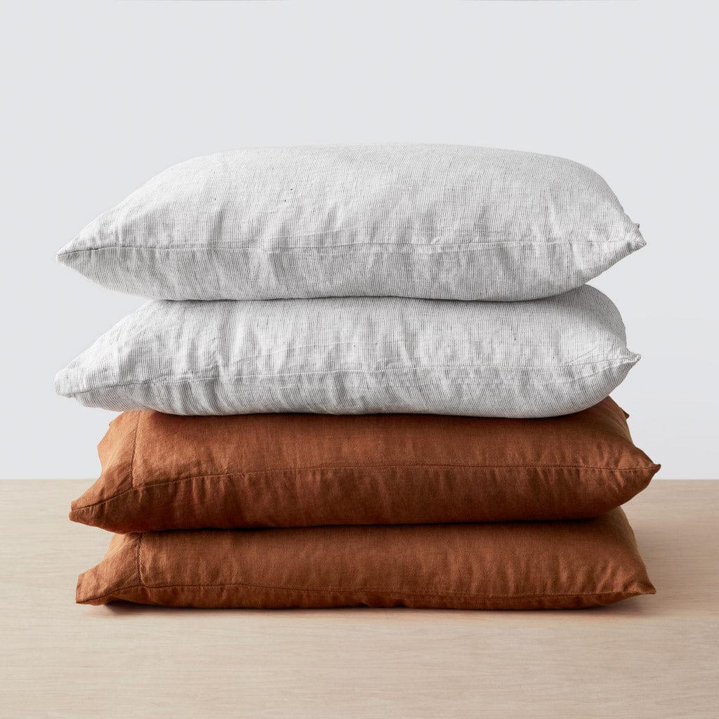 Stonewashed Linen Bed Bundle - Ember Series