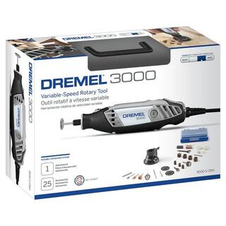 Dremel 3000 Series 1.2 Amp Variable Speed Corded Rotary Tool Kit with Rotary Tool WorkStation Stand and Drill Press 3000125H+22001