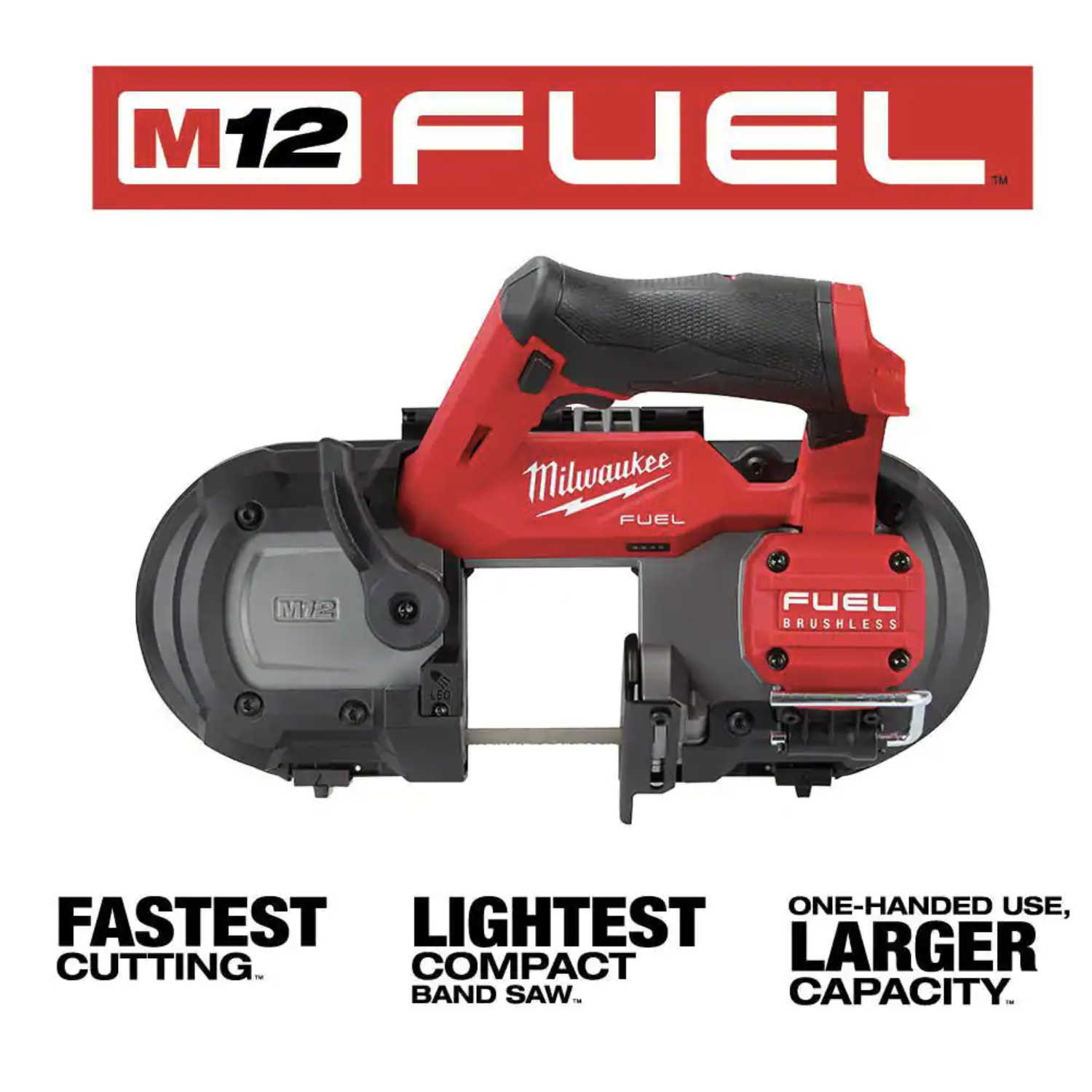 Milwaukee M12 FUEL 12-Volt Lithium-Ion Cordless Compact Band Saw， Tool-Only (2529-20)