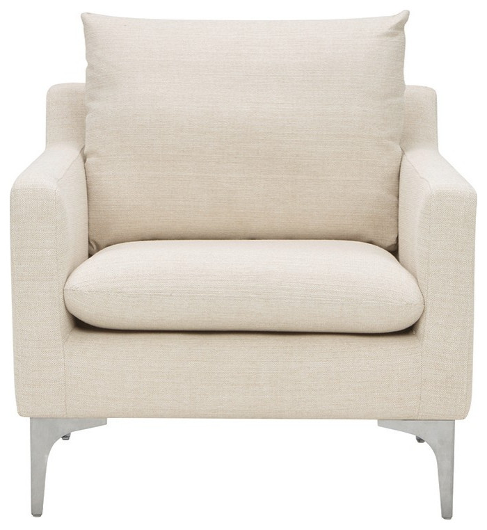 Barbe Occasional Chair   Midcentury   Armchairs And Accent Chairs   by Peachtree Fine Furniture  Houzz