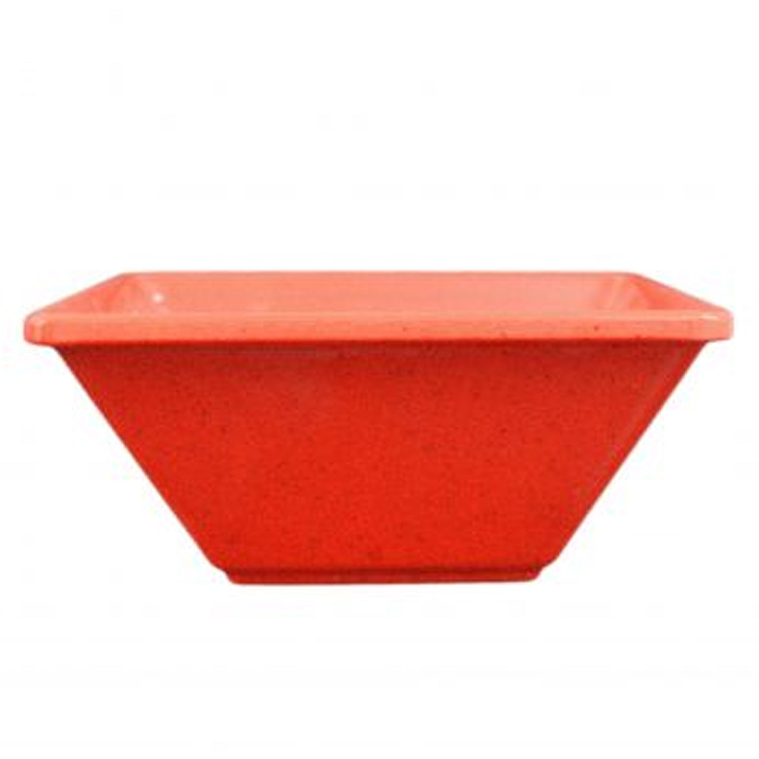 4 3/4 x 4 3/4 x 2 Deep， Square Bowl， Passion Red， Melamine