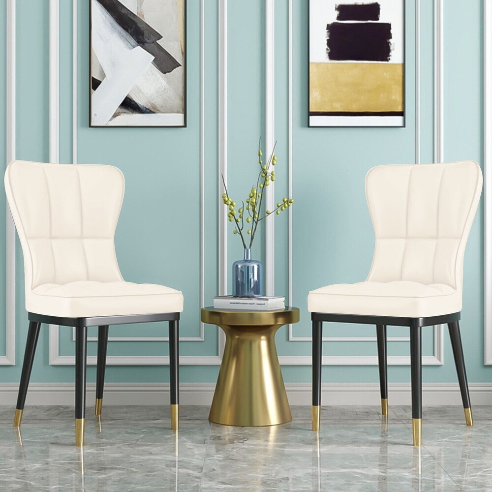 Faux Leather Upholstered Dining Chairs