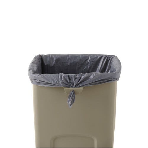 Rubbermaid FG356988BEIG Untouchable 23-Gallon Square Trash Can， Beige