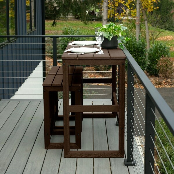 HIGHWOOD Monroe Modern CounterHeight Dining Balcony Set