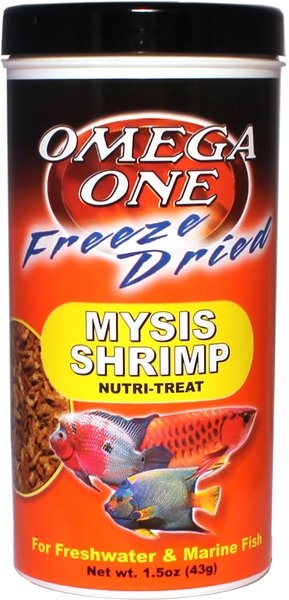 Omega One Freeze-Dried Mysis Shrimp Freshwater and Marine Fish Treat