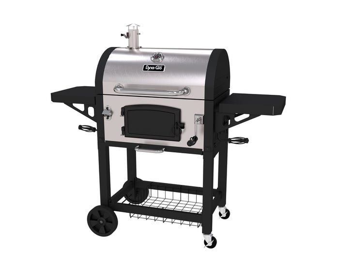 DynaGlo Stainless Steel Heavy Duty Charcoal Grill - DGN486SNCD