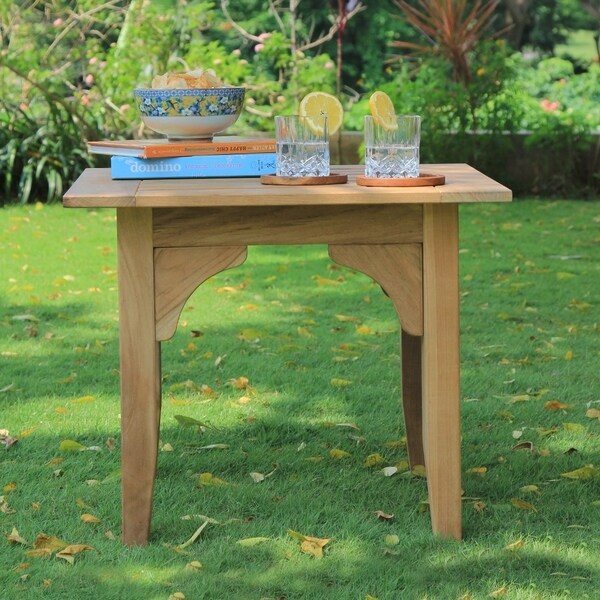 Cambridge Casual Leon Teak Patio Side Table