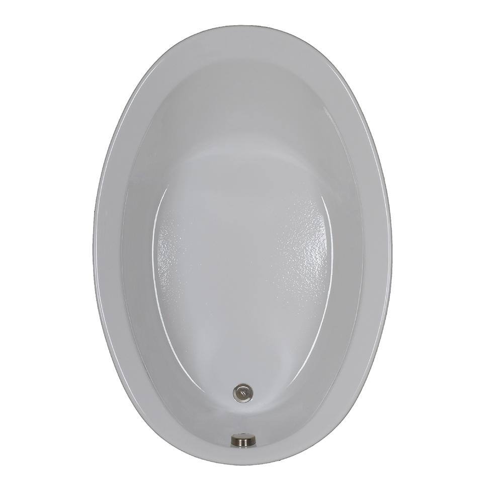 Comfortflo 56 in. Oval Drop-in Bathtub in White S5638-SP White