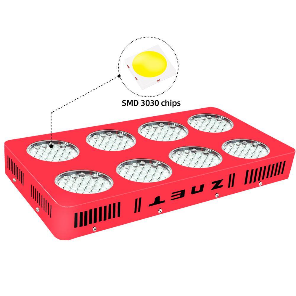 WYZM 20 in. 450-Watt Equivalent Full Spectrum Red Indoor LED Plant Grow Light 3000k Warm White LED Grow Light ZNET8-C